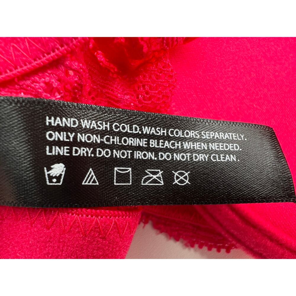 NATORI 741299 FEATHERS FULL COVERAGE BRA DARK PINK SIZE 34D - Picture 9 of 9